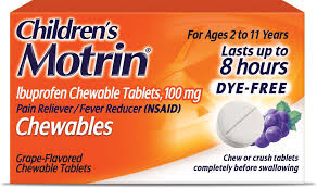 motrin dosage charts for infants and