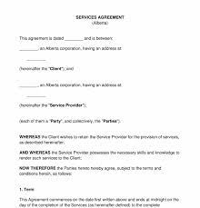 services agreement sle template