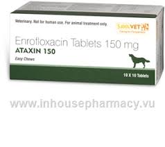 Ataxin Enrofloxacin 150mg Tablets Inhousepharmacy Vu