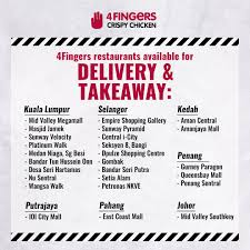 From mid valley to nu sentral and the latest outlet in sunway pyramid, 4 fingers satisfies the craving of many fried chicken lovers with their freshly prepared, crispy outside. 4fingers Malaysia 4fingersmy Twitter