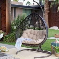 Synthetic Cane 2 Seater Swing Chair