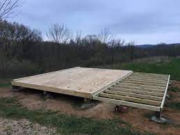 build a shed floor and shed foundation