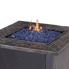 Black Lava Rock Patio Fire Pit Gad1417g