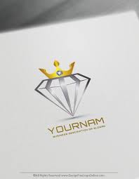 jewelry crown on diamond logo