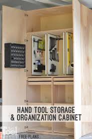 garage hand tool storage cabinet plans
