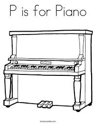 The parlor grand piano ranges from 5 feet 8 inches to 6 feet 1 inches in length. P Is For Piano Coloring Page Music Coloring Upright Piano Music Clipart