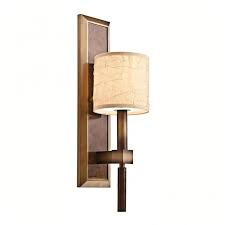 Contemporary Bronze Wall Light With