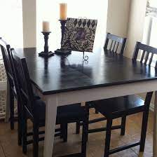 Dining Table Makeover Refinished Table