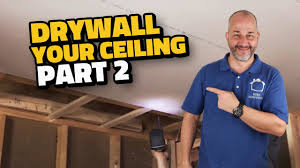 installing drywall on your ceiling