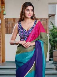 silk alia bhatt latest style multicolor