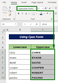 to uppercase in excel without formula