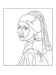 coloring pages of famous paintings