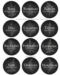 Herb Garden Vintage Labels