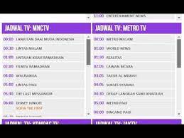 Aplikasi yang berisi informasi jadwal siaran acara tv hari ini sehingga memudahkan anda untuk memilih acara yang akan ditonton. Jadwal Acara Tv Hari Ini Selasa 15 Juli 2014 Youtube