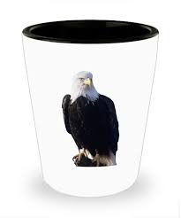 American Bald Eagle Shot Glass