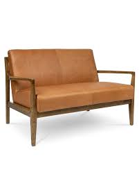 alexander leather sofa 2 seater tan