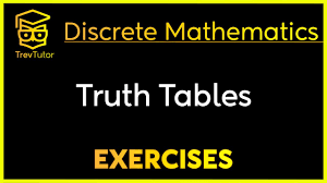 discrete mathematics truth tables