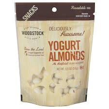 woodstock almonds yogurt covered