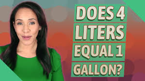 Does 4 liters equal 1 gallon? - YouTube
