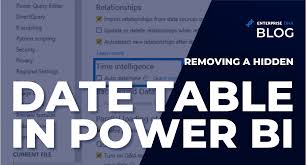 hidden date table in power bi