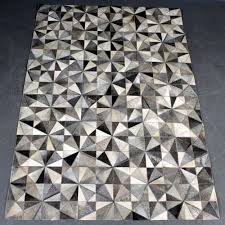 leather patchwork area carpet at rs 45