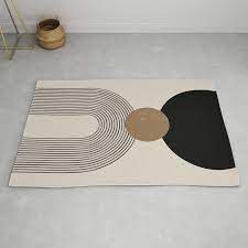 mid century modern abstract art 10 rug