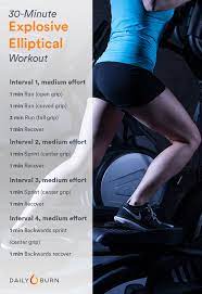 elliptical trainer hiit workout