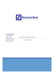 pdf the deutsche bank spying scandal