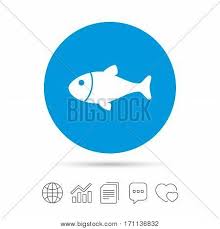 Fish Sign Icon Vector Photo Free Trial Bigstock