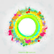 Abstract Colorful Paint Splatter Background