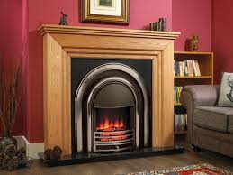 Siena Solid Oak Cast Iron Electric Fire