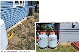 For Propane Tank Placement