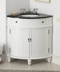 A variety of storage options make it customized for your bathroom to place towels, soap, tissues, and other decorative items. 24 Inch Bathroom Vanity For Corner Beadboard Style White Color 24x24x34 5 H Cf47533gt