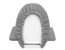 Gray Terry Cloth Lined Toilet Seat Lid