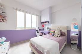 purple and white wall paint design for