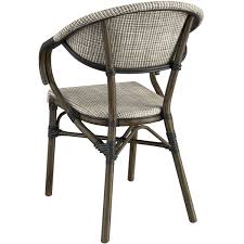Seating French Bistro Tan Outdoor Arm Chair