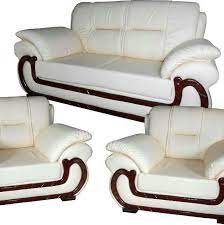 iko co ke white leather 5 seater sofa set