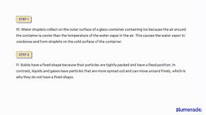 solved 5 why do water droplets form