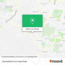 how to get to basketball court in delhi