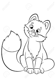Foxi, der kleine fuchs, schließt seine erste freundschaft. Malvorlage Baby Fuchs Coloring And Malvorlagan