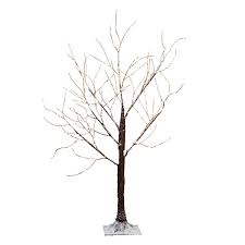 outdoor led lighted tree warm white