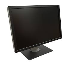 Черный монитор для компьютера без фона в png