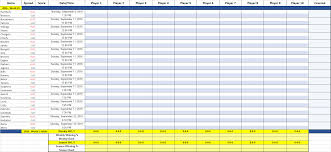 Template Nfl Office Pool Pick Em Stat Tracker Excel