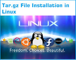 tar gz file installation and extraction