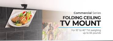 adjule folding ceiling tv mount