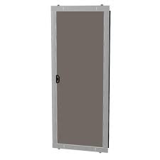 White Aluminum Sliding Screen Door