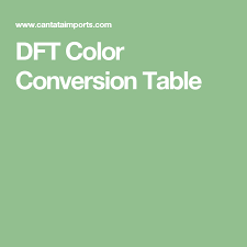 Dft Color Conversion Table Danish Flower Thread To Dmc