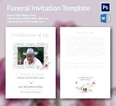 Celebration Of Life Invitation Samples Memorial Service Template