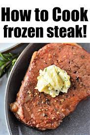 how to cook frozen steak in the oven