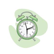 Premium Vector | Green alarm clock